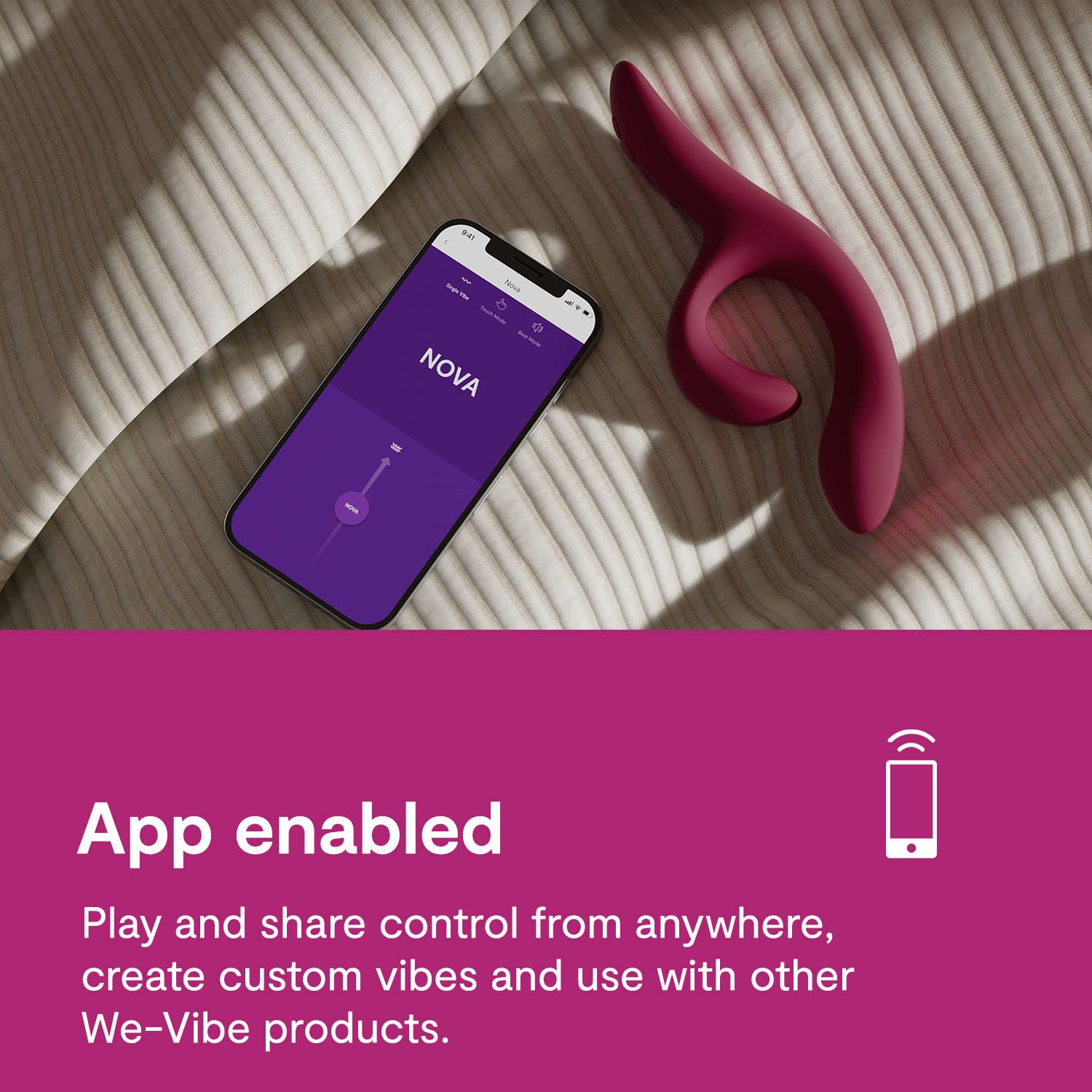 We-Vibe Nova 2 Dual Rabbit Vibrator for Women | Dildo Vibrator Adult Sex Toy | Female Clitoral Stimulator | G Spot Massager with