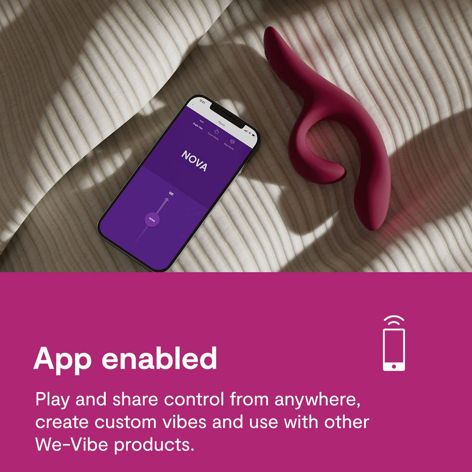 We-Vibe Nova 2 Dual Rabbit Vibrator for Women | Dildo Vibrator Adult Sex Toy | Female Clitoral Stimulator | G Spot Massager with
