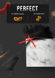 MALINERO Black BDSM Flogger Feather Crop & Spanking Paddle Set Adult Play Collection floggers and Paddles and Whips Sex