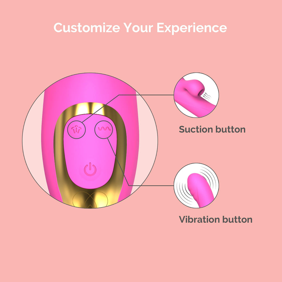 Ava Suction Lolli Dual-Function Vibrator - Sex Toys for All | G Spot Vibrator Personal Massager | Adult Toys for Couples Sex Toy