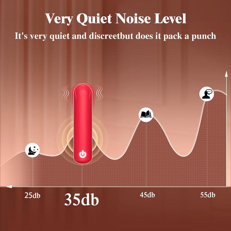 Rose Sex Toy Bullet Vibrator: Mini Vibrator Full Silicone Rose Toy for Nipple Stimulation, Lipstick Vibrator Massager Finger Vib