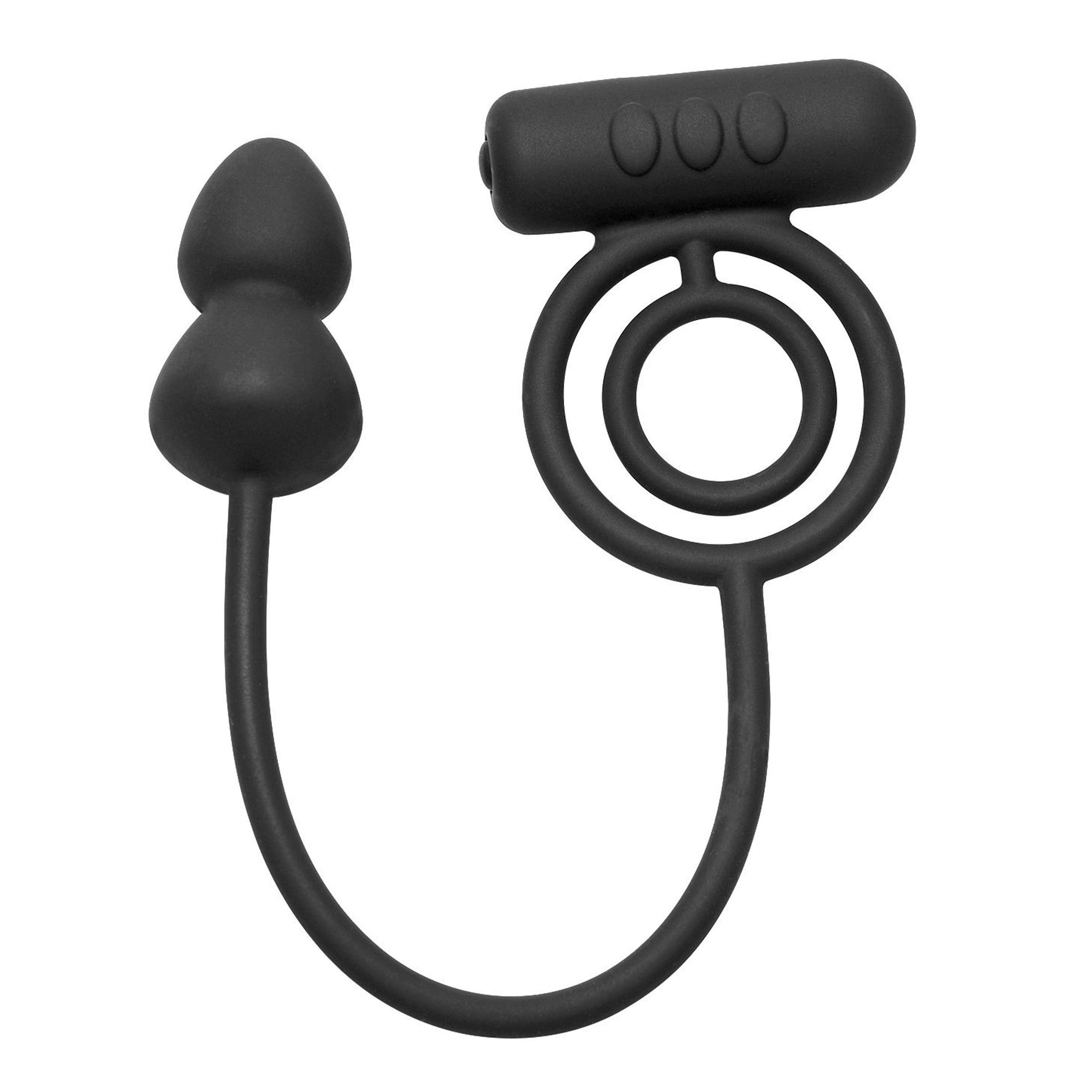 Master Series Prostatic Play Voyager 1 Vibrating Cock Ring And Anal Plug