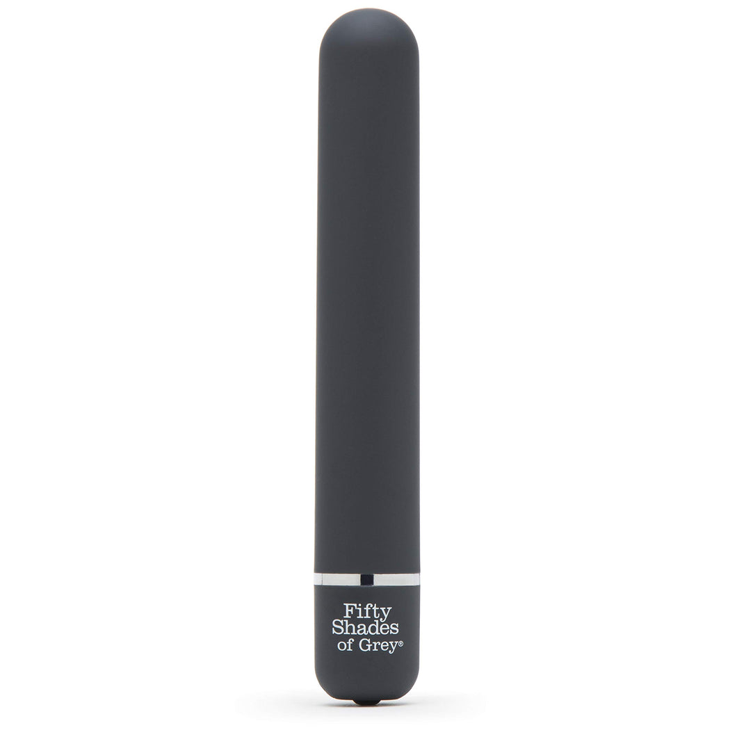 Fifty Shades Of Grey Charlie Tango Black Classic Vibrator With Smooth Tip - 100% Waterproof