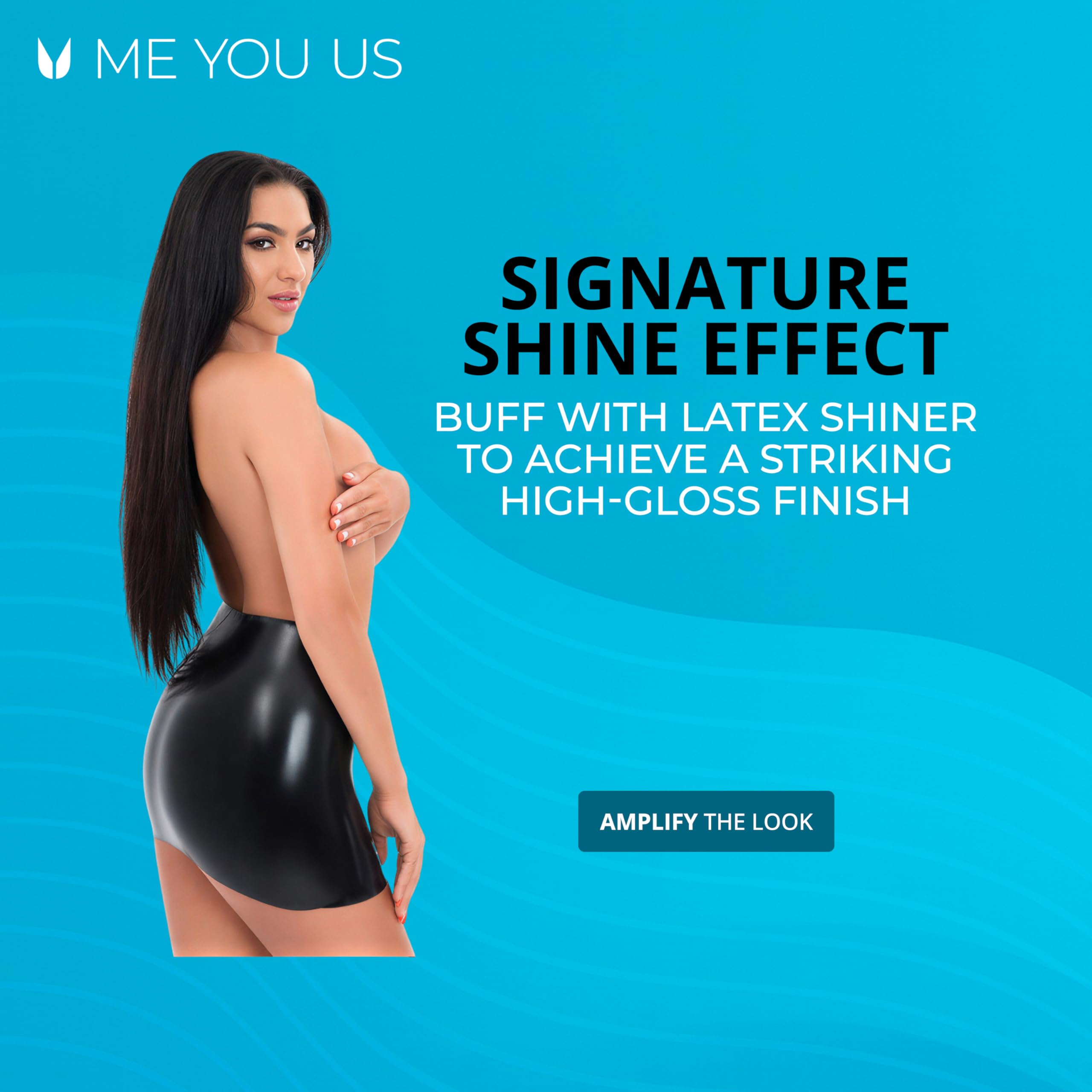 Me You Us Latex Mini Skirt Medium