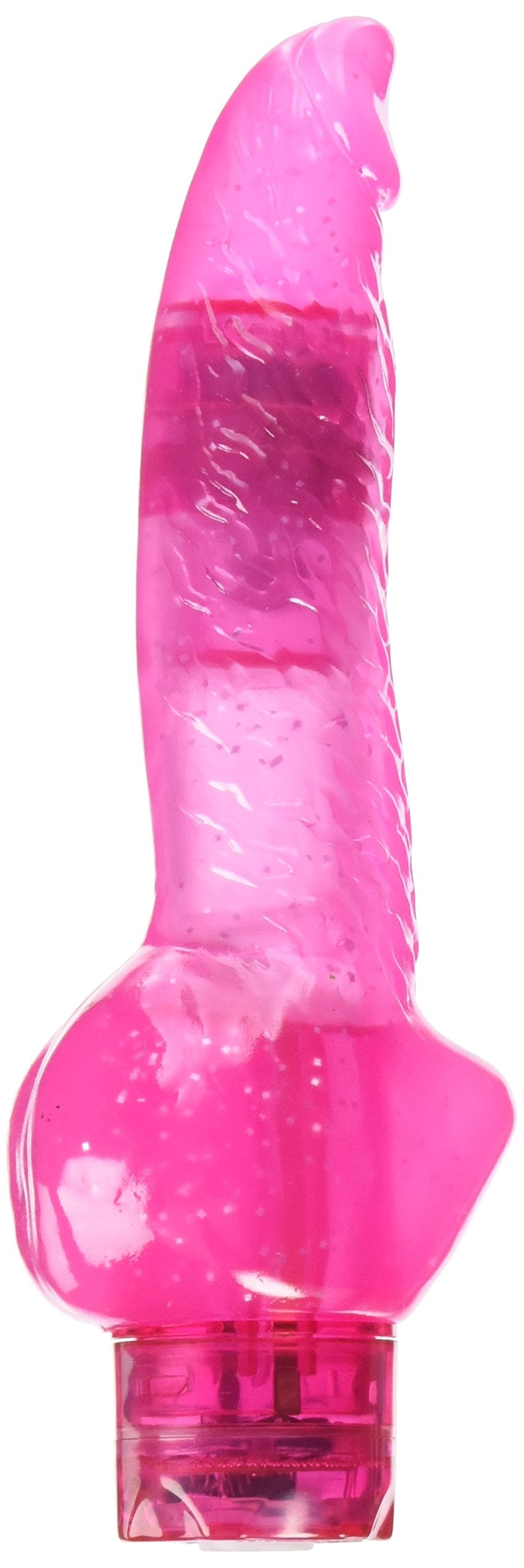 California Exotics 10-Function Hot Pinks Vibrating Dildo, Ballsy, 5.5''