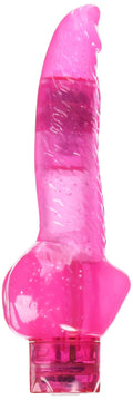 California Exotics 10-Function Hot Pinks Vibrating Dildo, Ballsy, 5.5''