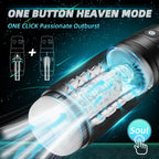 HABAKON Male Masturbator Sex Toys for Men - Male Sex Toy Penis Pump with 3 Suctions & 4 Vibrations, Mens Hands Free Masturbators