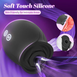 Vibrator Rose Sex Toy Dildo - Sucking Vibrater Adult Toys for Women Sex Toys for Couples G Spot Vibrators Female Sex Toy Rose Ad