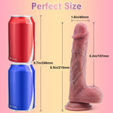 Adult Sex Toys Realistic Dildos - Sex Toys Soft Silicone Dildos for Hands-Free Play, Adult Toys Suction Cup Anal Dildos with Bal