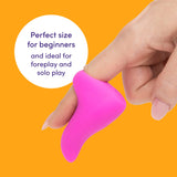 Lovehoney Ignite Finger Vibrator - Silicone Finger Vibe for Beginners - 20 Function Adult Sex Toy for Couples with Travel Lock -