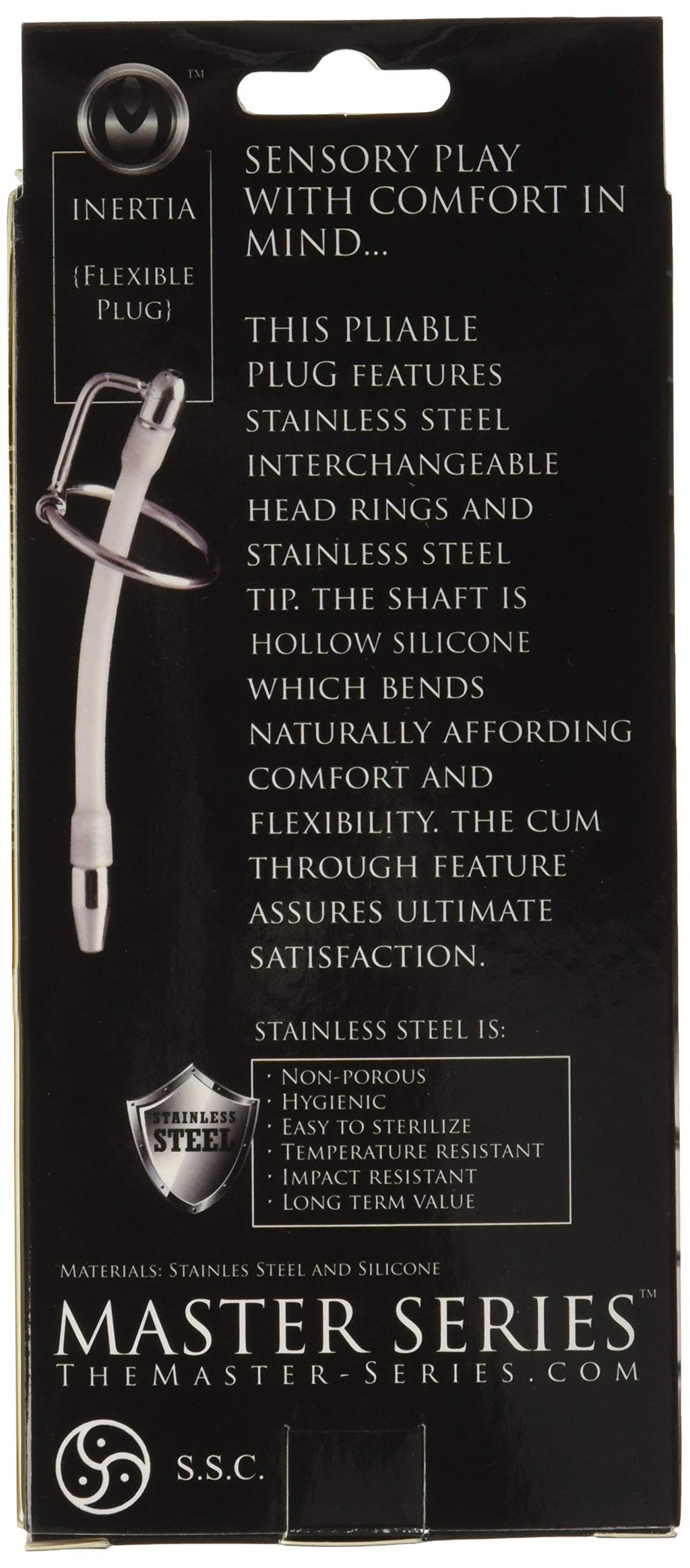 Master Series Inertia Flexible Cum Thru Penis Plug