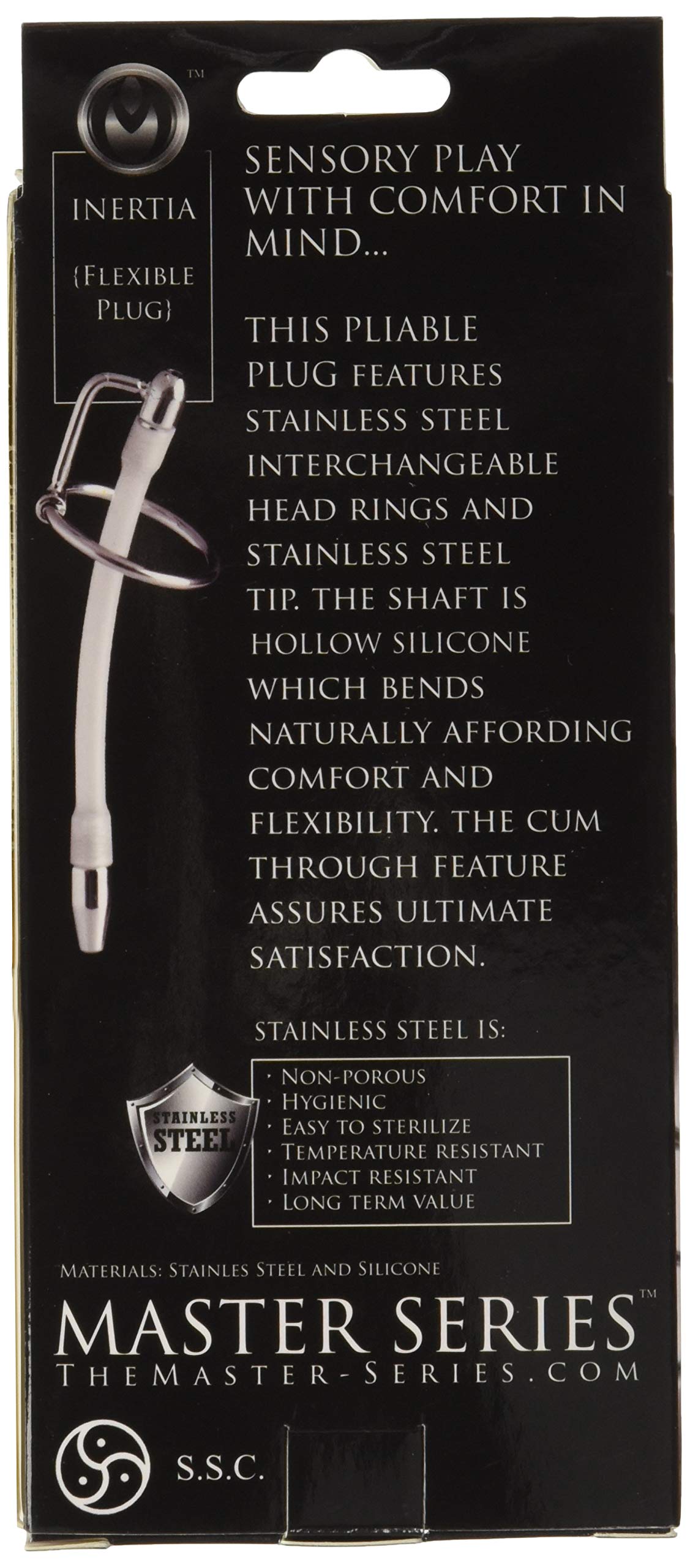 Master Series Inertia Flexible Cum Thru Penis Plug