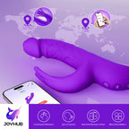 Vibrater Thrusting Sex Toy for Women - 5IN1 g spot Vibrator with App Dildo Vibration Machine, 5 * 5 Thrusting & Flapping Vibrato