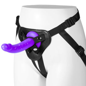Strap On Dildo Sex Toys: Soft Strap on Harness with 7 Inch Curved Liquid Silicone Dildo Adult Toys for Pegging Play, Wearable St