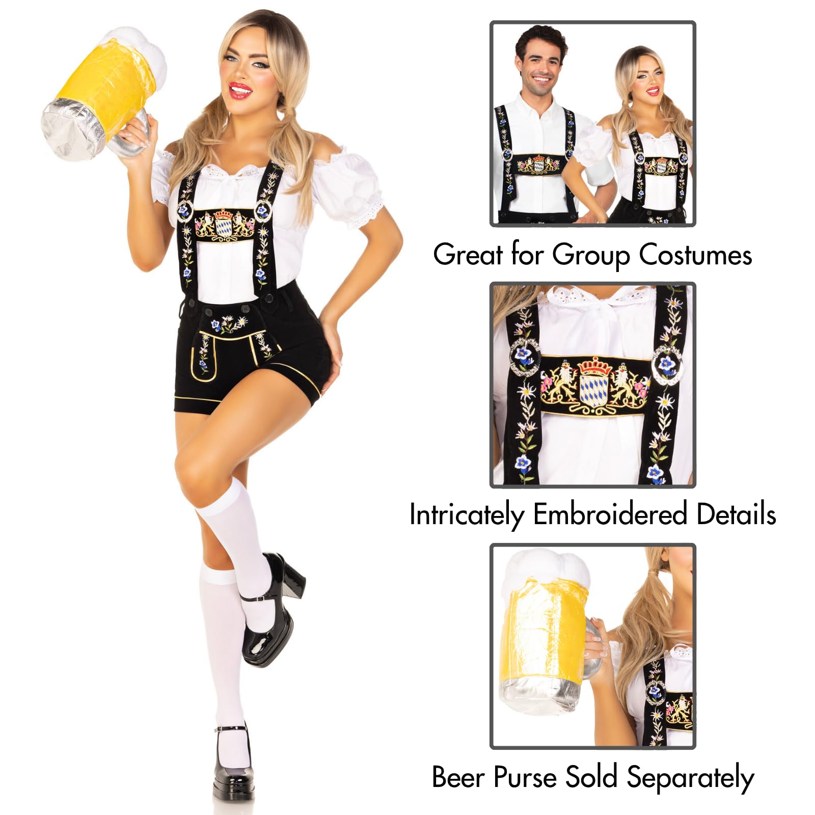 2Pc.Edelweiss Lederhosen,Velve