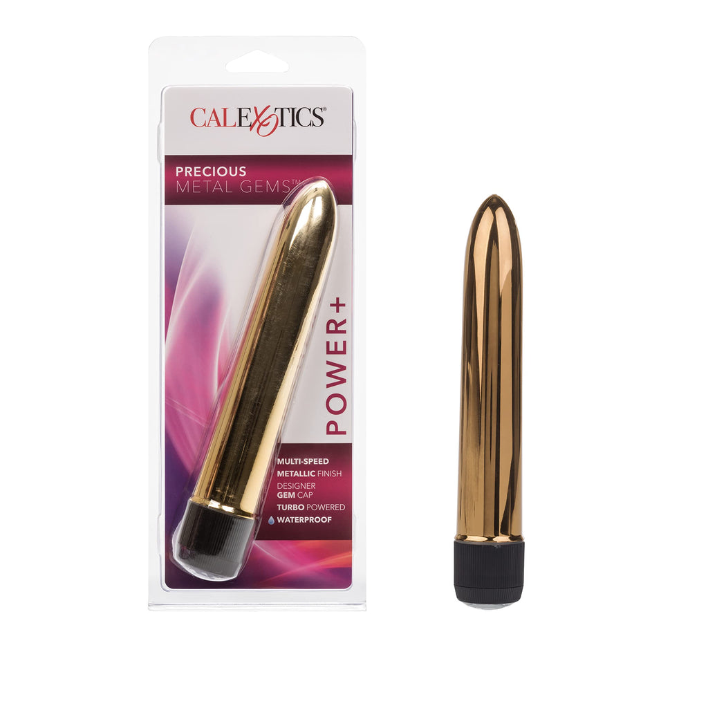 Calexotics Novelties Precious Metal Gems Vibe, Gun Metal, 6.75''