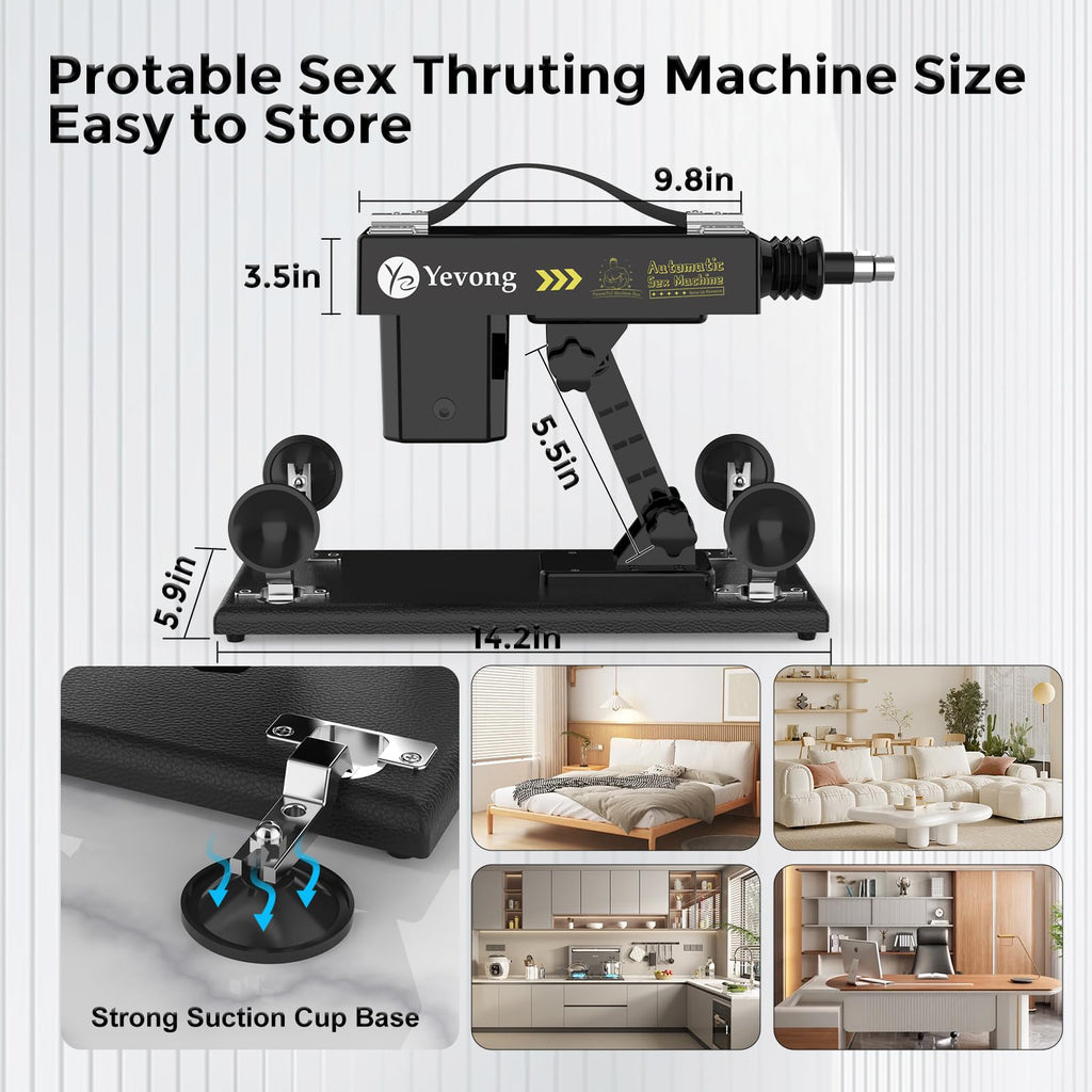 Sex Machine Fuck Machine with 3XLR Connector,Thrusting Dildo Machine with Realistic Dildo for Man,Automatic Love Machine Suction