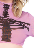 Skeleton High Neck Long Sleeve