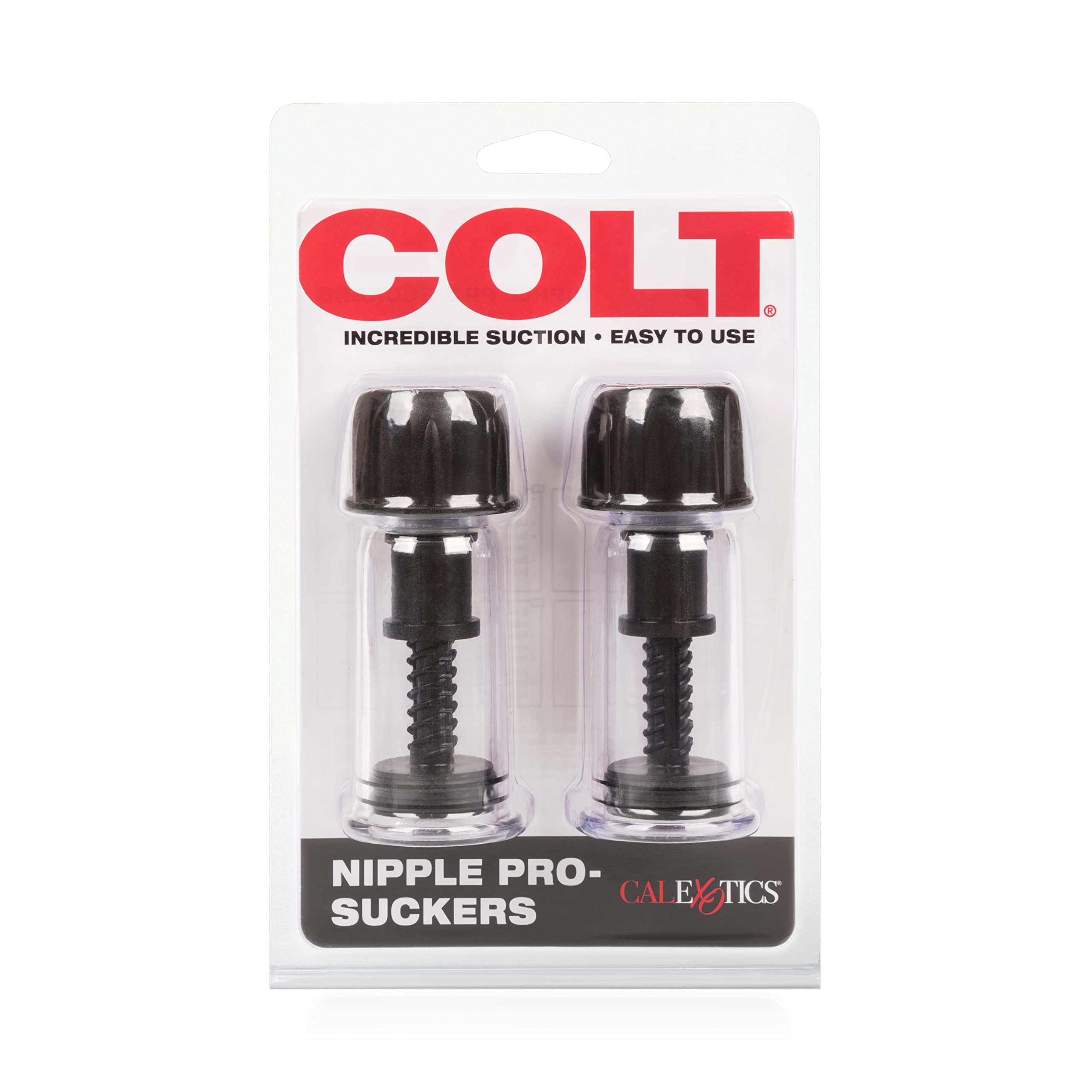 California Exotic Novelties Colt Nipple Pro-Suckers, Black/Clear