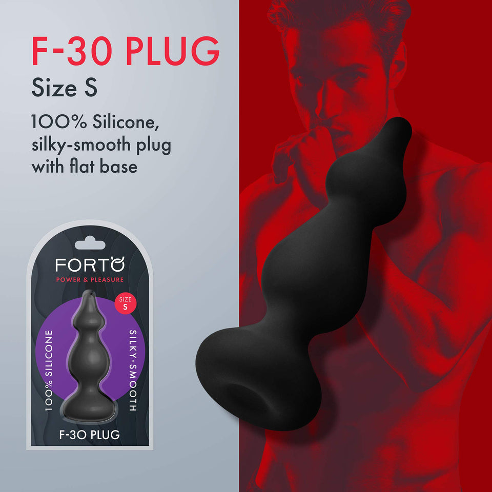 Forto F30 Pointer Anal Plug  Small  Black