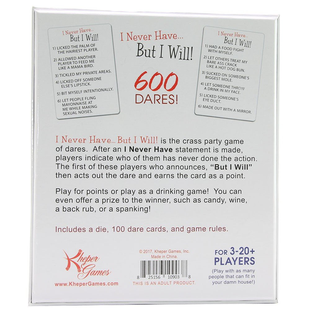 Kheper Games I Have Never But I Will Game