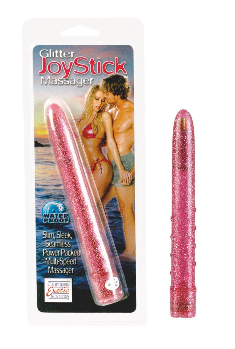 Glitter Joystick Vibrator - Pink