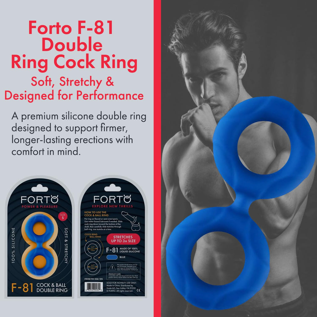 Forto F-81:Double Ring Liqu Sili 44mm Bl