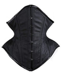 SHAPERX Women Waist Training Corsets Double Steel Boned Heavy Duty Long Torso Body Shaper, SZ1793-Black-2XL