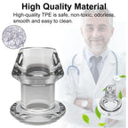 Tabuy Hollow Anal Plug Vaginal Dilator Speculum, TPE Transparent Anal Plug Anal Speculum Vaginal Stretcher Tunnel Anal Dilator B