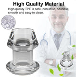 Tabuy Hollow Anal Plug Vaginal Dilator Speculum, TPE Transparent Anal Plug Anal Speculum Vaginal Stretcher Tunnel Anal Dilator B