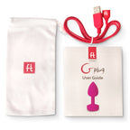 Gvibe Gplug Small Vibrating Butt Plug, Neon Rose