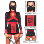 3Pc.Dragon Ninja Hooded Romper