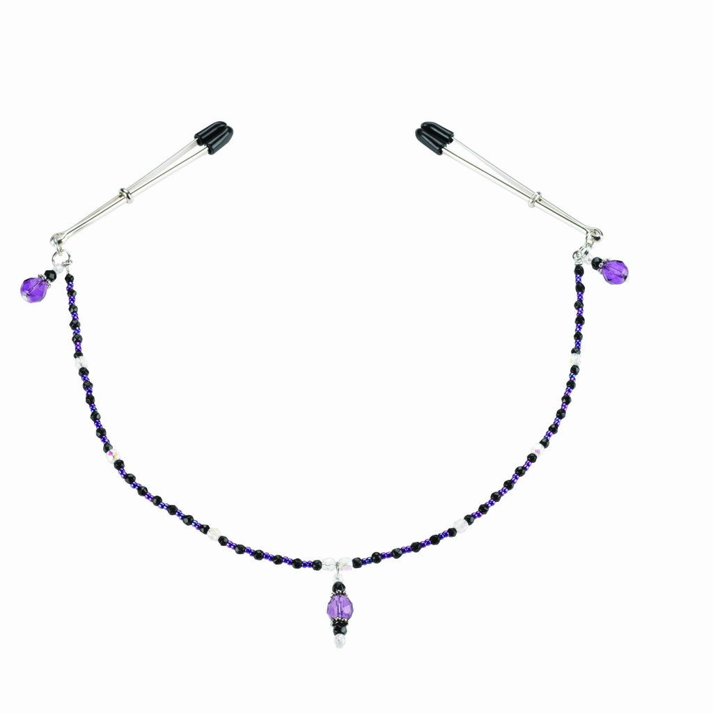 Spartacus Single Strand Nipple Clamps, Purple
