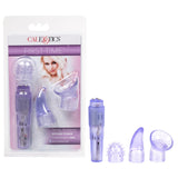 Calexotics First Time Travel Teaser Kit - Waterproof Bullet Vibrator - Adult Toys For Couples - Wireless Pocket Massager With Pleasure Tips - Purple