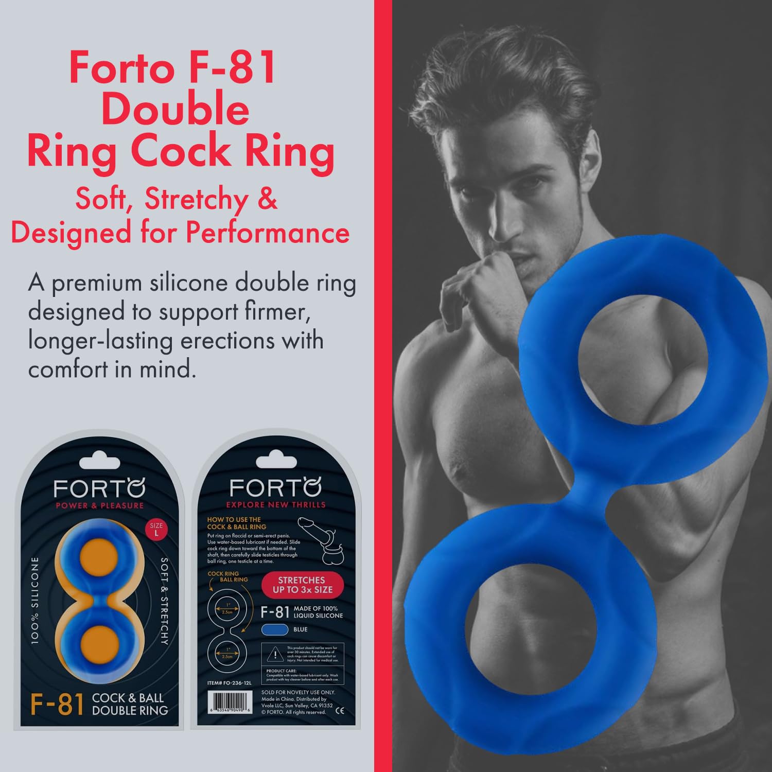 Forto F-81:Double Ring Liqu Sili 51mm Bl
