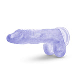 8.5'' Realistic Translucent Long Dildo - Cock And Balls Dong - Suction Cup Harness Compatible - Sex Toy For Women - Sex Toy For