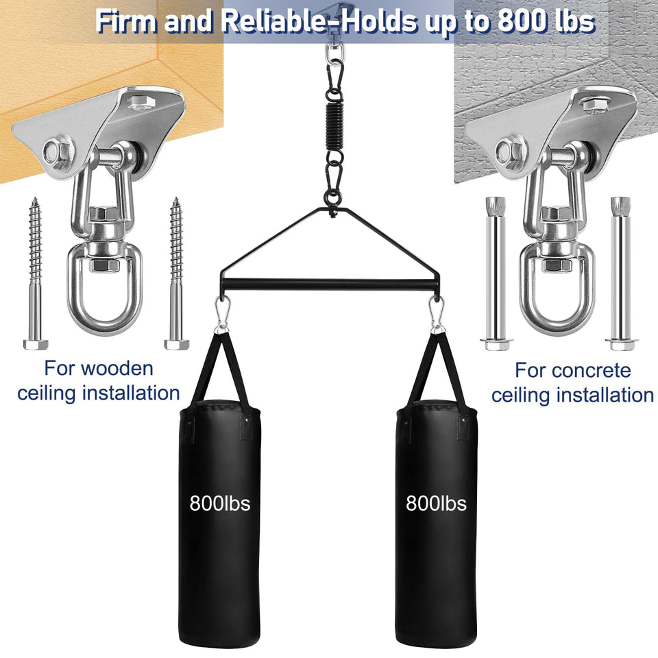 BDSM Sex Swing for Couple, Heavy Duty 360 Degree Spinning Indoor Ceiling Swing with Triangle Hanging Apparatus and Adjustable Sl