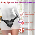 Strap On Dildo Harness Adult Sex Toys for Women Men Pegging Dildo, Adjustable Waist and Thigh Soft Nylon Vegan Leather Belt with