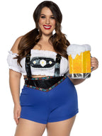 2 Pc Lederhosen Honey, Include - 1X-2X / Multicolor