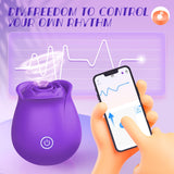Neworld Sucking Sex Toys Vibrators - Rose Vibrator Stimulator with 6 Suction & Vibrating Modes, Dildo Clitoral Nipple G Spot Vib