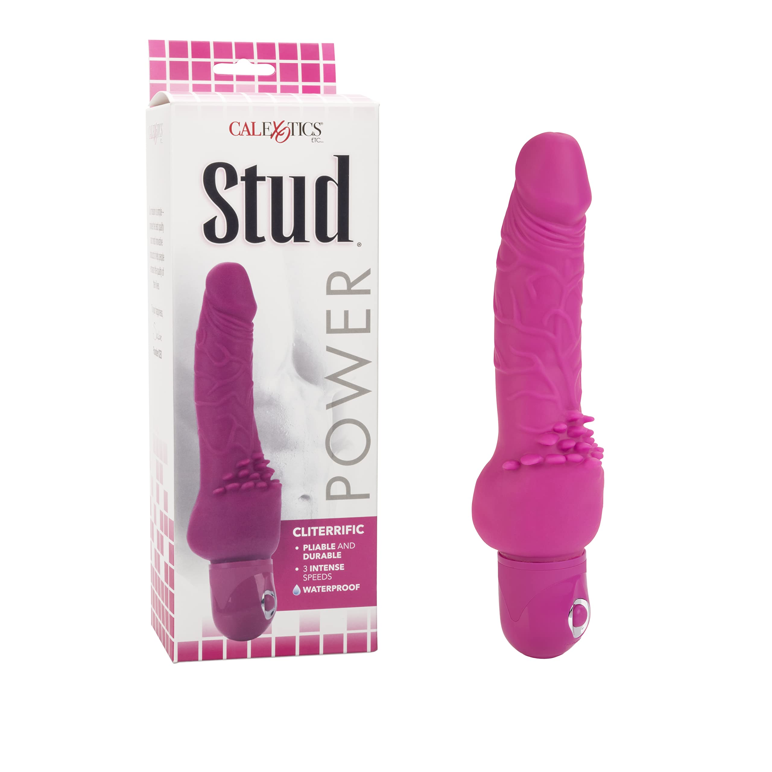 CalExotics Novelties Waterproof Power Stud Cliterrific - Pink