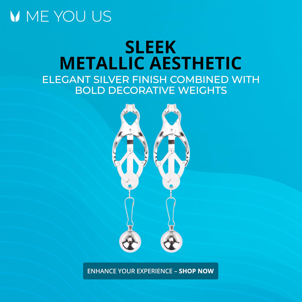 Me You Us Clover Nipple Clamp Silver