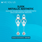 Me You Us Clover Nipple Clamp Silver