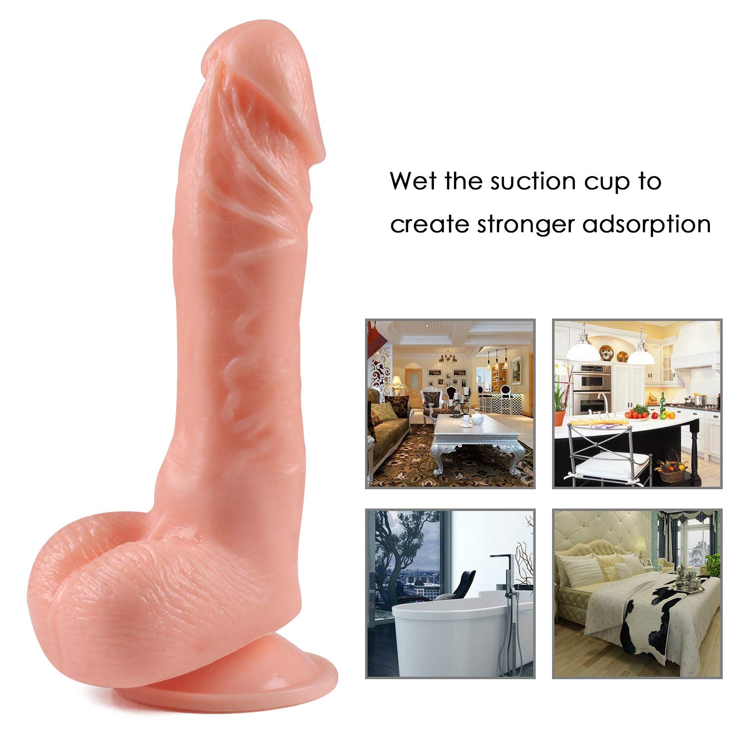 Topco Sales Star Performers Series Soap Star Dildo Waterproof, Flesh, 7 Inch