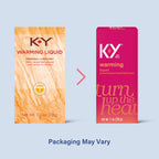 K-Y Warming Liquid Lube, Sensorial Personal Lubricant, Glycerin Based Formula, Safe to Use with Latex Condoms, For Men, Women an