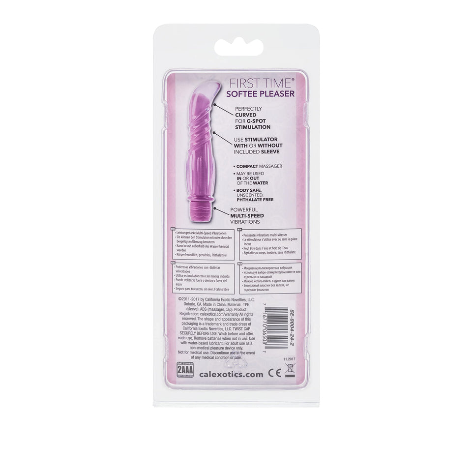 CalExotics First Time Softee Pleaser G Spot Bullet Vibrator for Women and Her Adult Set Toy - Purple SE-0004-24-2