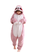 CuteOn Pink Sloth Onesie Kids Animal Pajamas for Boys Girls Halloween Christmas Costume Height for 150cm
