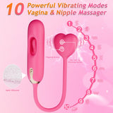 G-spot Vibrator Sex Toys for Women - 3 in 1 Clitoris Sex Stimulator Female Adult Toys for Nipple Anal Vagina with 10 Vibrating &
