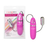 Calexotics Power Play Wired Remote Control Bullet Vibrator - Waterproof Sex Toys For Couples - Adult Vibe Egg Massager - Silver