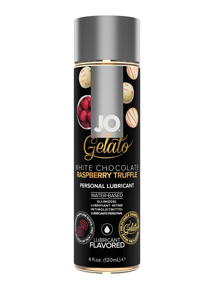 System Jo Gelato White Chocolate Raspberry Truffle Water Based Lube 4 Ounce